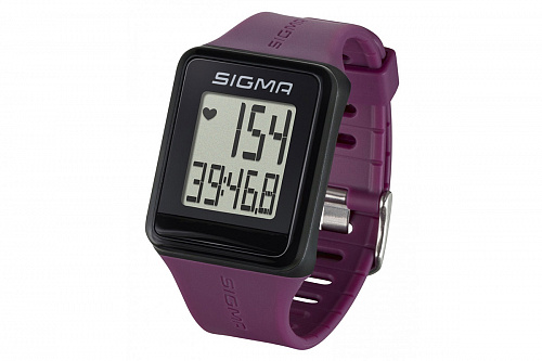 Спортивные часы-пульсометр Sigma, iD.GO plum