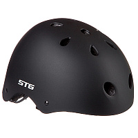 Шлем STG , модель MTV12, размер  M(55-58)cm черный, с фикс застежкой.