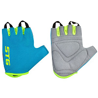 Перчатки STG, мод.AL-03-418, летние,голубые/салатовые,XS