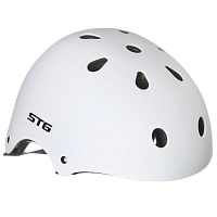 Шлем STG , размер  M(55-58)cm белый, с фикс застежкой.