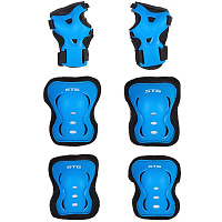 Защита детская STG YX-0317 комплект: наколенники, налокотник, защита кисти.синяя