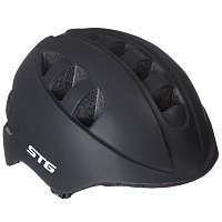 Шлем STG , размер  S(48-52)cm черн, с фикс застежкой. C Фонариком в застежке
