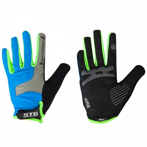 Перчатки STG AL-05-1871 синие/серые/черные/зеленые   полноразмерные  XL